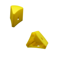 Post Cap Yellow Triangle Safety Cap