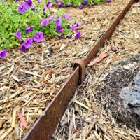 CORTEN STEEL EDGING GARDEN PEG