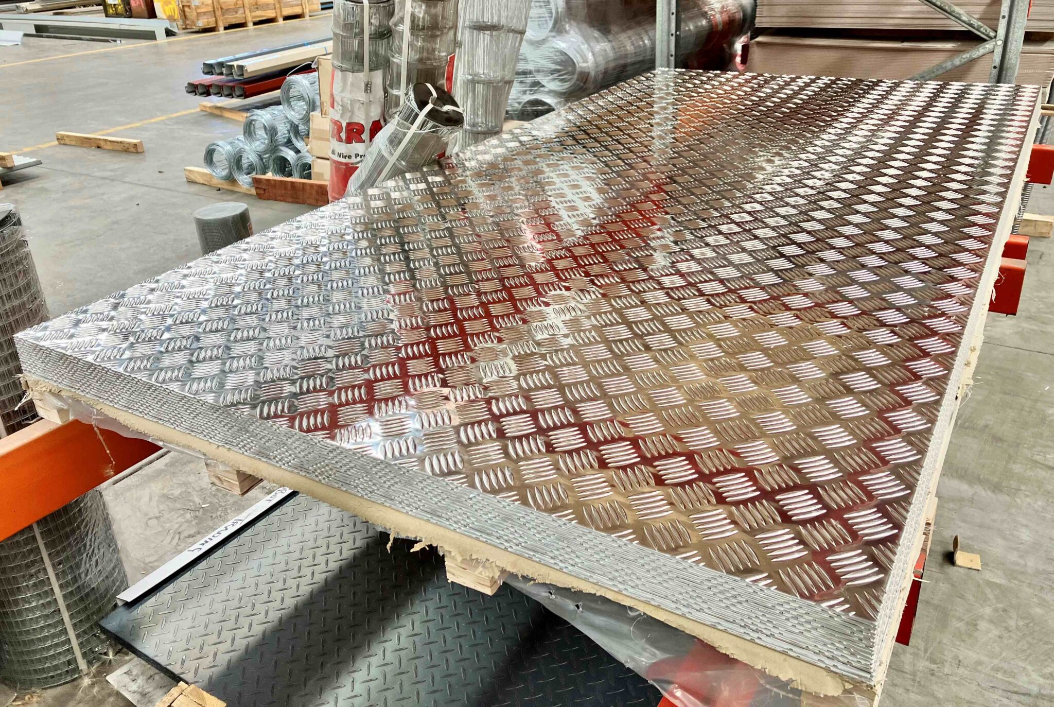 Aluminium Checker Plate โ 2400 x 1200 x 3.0mm