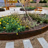 100 x 6mm Corten Steel Garden Edge
